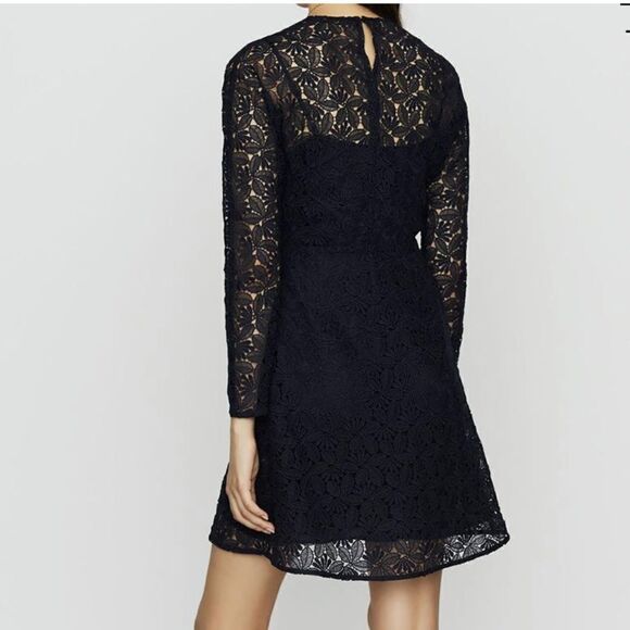 Maje
CREPE AND LACE DRESS - navy - Picture 3 of 7